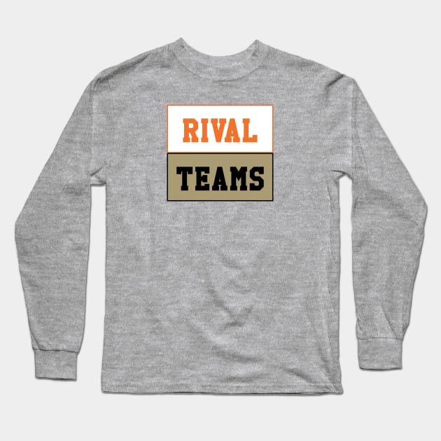 Rival Teams | Tennessee vs Vanderbilt Long Sleeve T-Shirt by Rad Love